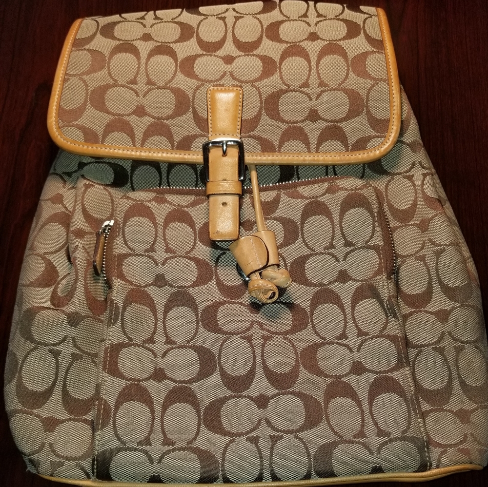 Signature Coach Backpack Purse